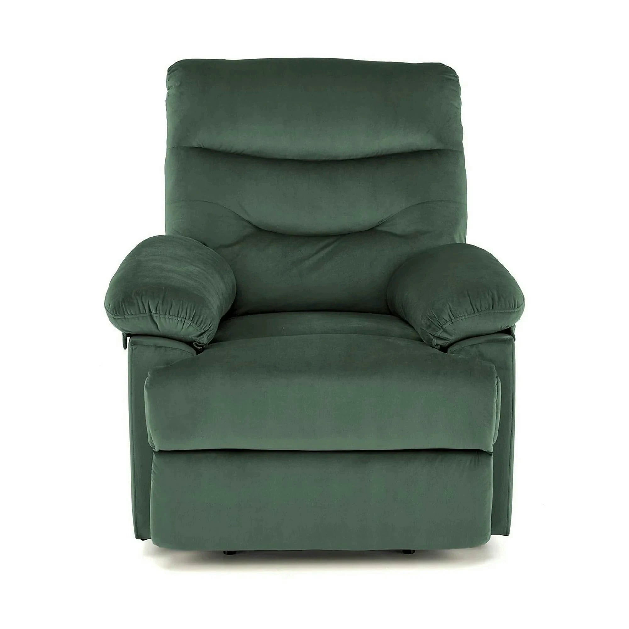 Fotoliu rabatabil DRAGER, verde inchis/negru, stofa catifelata/metal, 88x90/160x105 cm