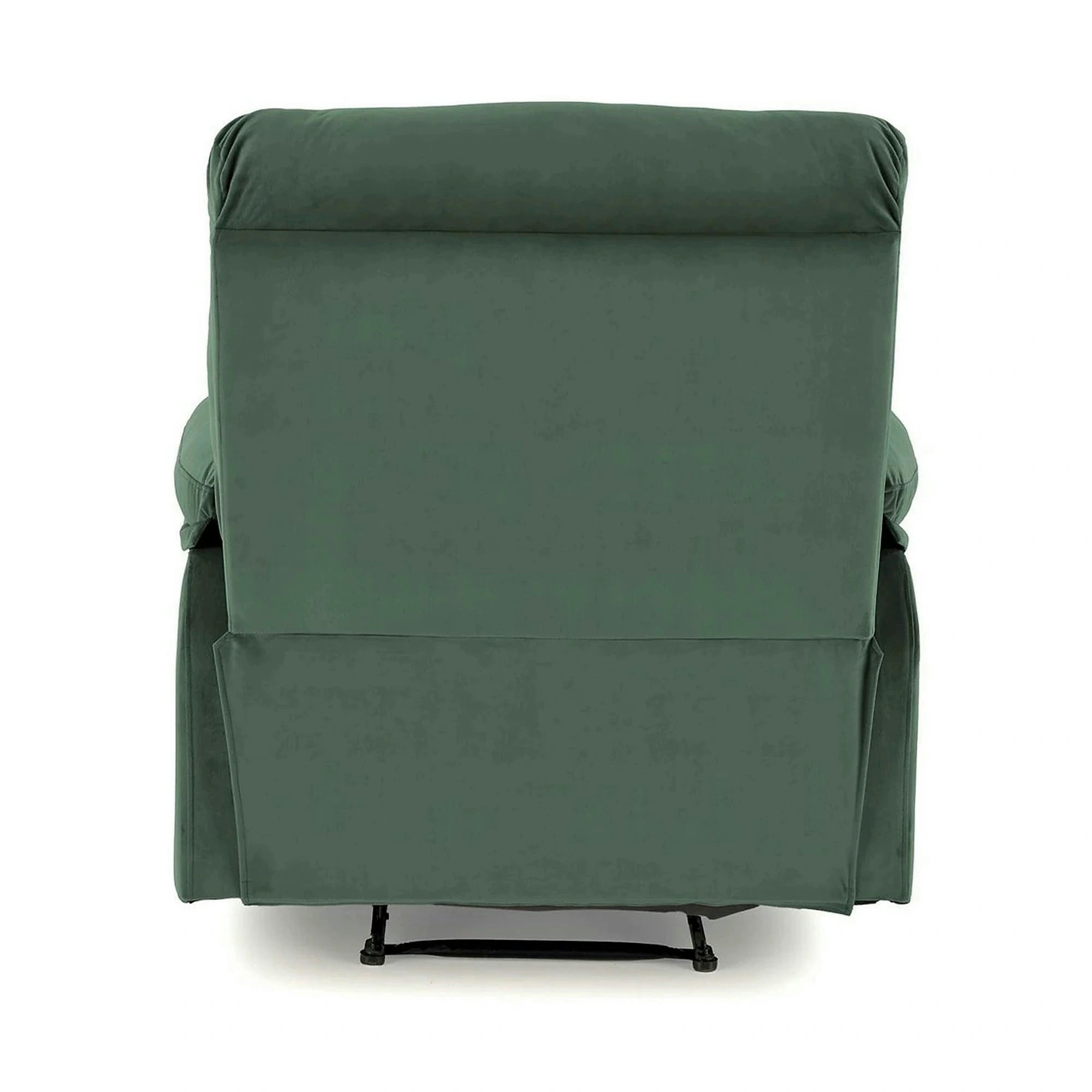 Fotoliu rabatabil DRAGER, verde inchis/negru, stofa catifelata/metal, 88x90/160x105 cm