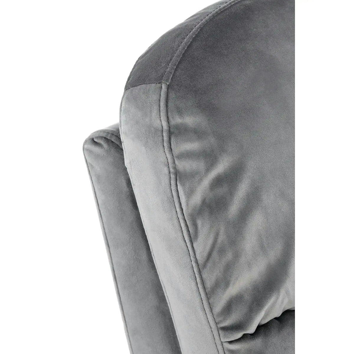 Fotoliu rabatabil FELIPE 2, gri/negru, stofa catifelata/plastic, 64x84/135x103/76 cm