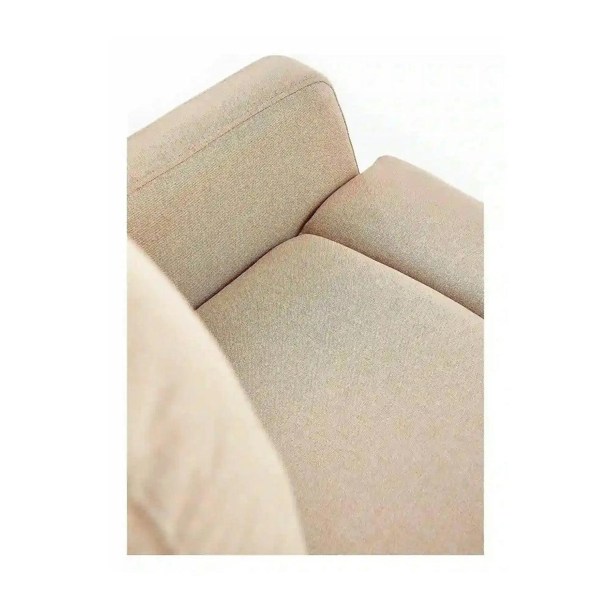Fotoliu rabatabil FELIPE, bej/negru, stofa/plastic, 64x84/135x103/76 cm