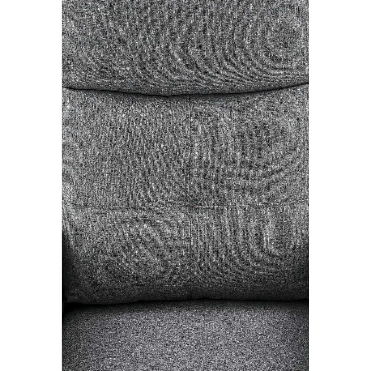 Fotoliu rabatabil FELIPE, gri inchis/negru, stofa/plastic, 64x84/135x103/76 cm