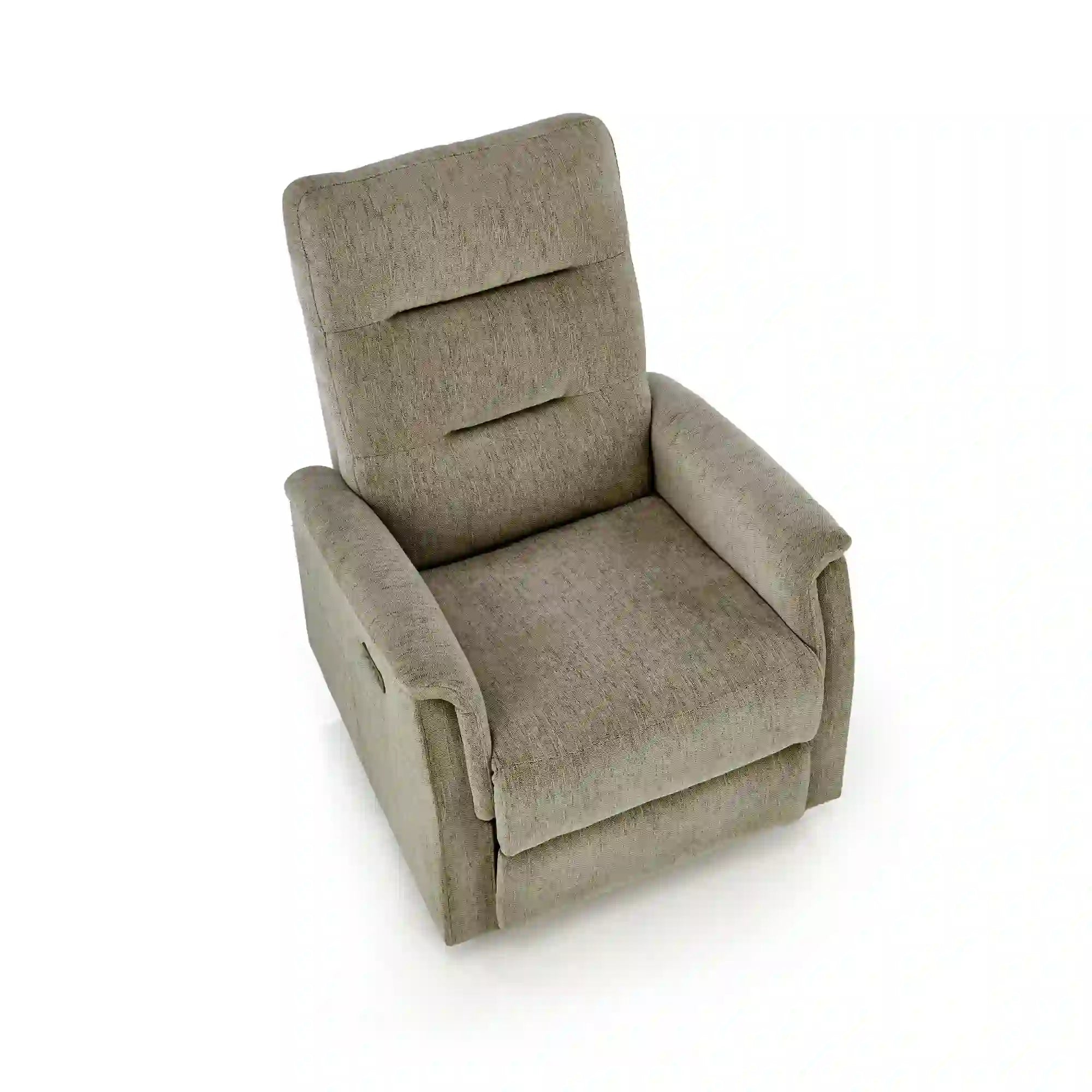 Fotoliu rabatabil JAMAL, stofa clasica verde olive - Odin 77, 80x90/160x105 cm