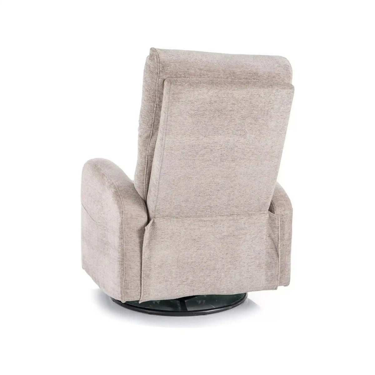 Fotoliu rabatabil OLIMP, bej inchis, stofa clasica/metal, 72x80/160x101 cm