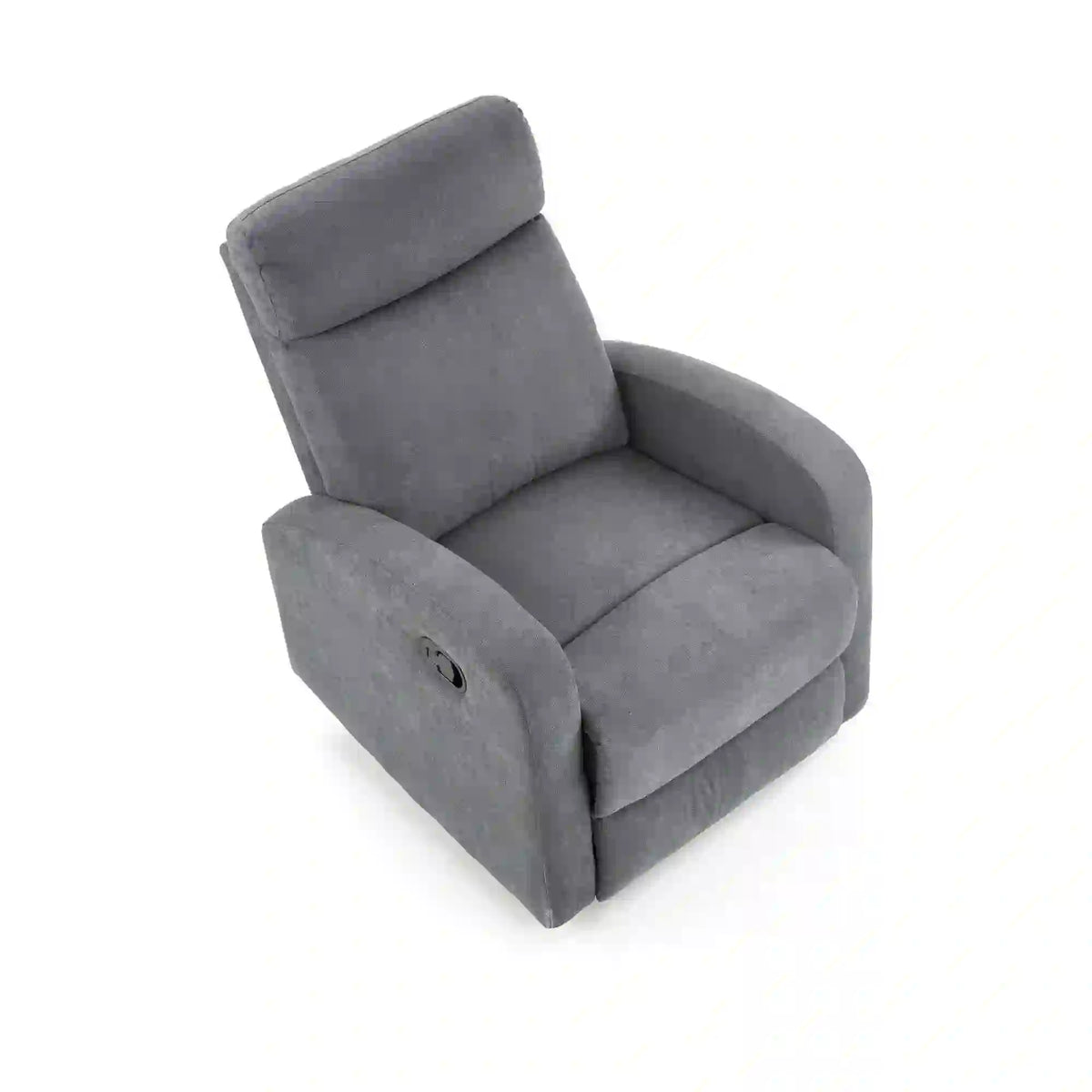 Fotoliu de living rabatabil OSLO 1S, gri/negru, stofa/metal, 75x95/158x79/100 cm