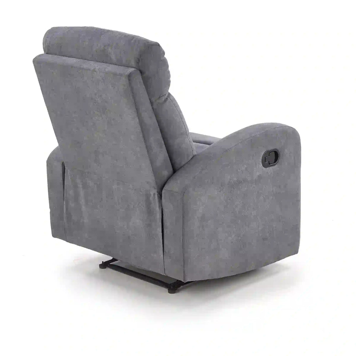 Fotoliu de living rabatabil OSLO 1S, gri/negru, stofa/metal, 75x95/158x79/100 cm