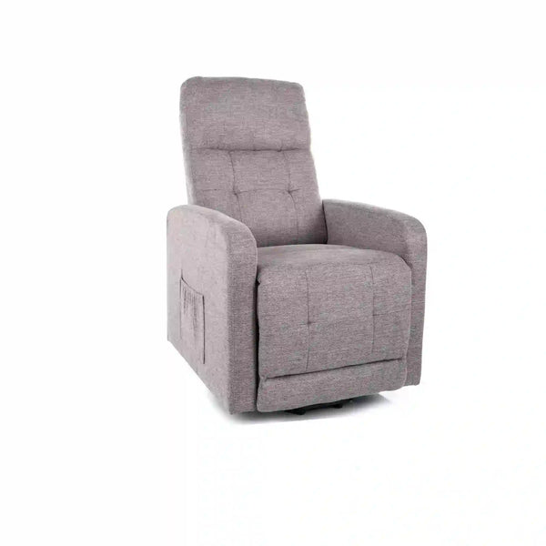 Fotoliu rabatabil OTUS II, stofa clasica gri deschis - Brego 07, 66x92/144x100 cm