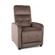 Fotoliu rabatabil OTUS, stofa catifelata cappuccino - Bluvel 38, 66x92/144x100 cm