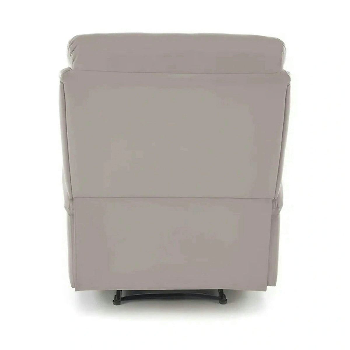 Fotoliu rabatabil PERUS, bej/negru, piele ecologica/metal, 80x100/168x101/80 cm