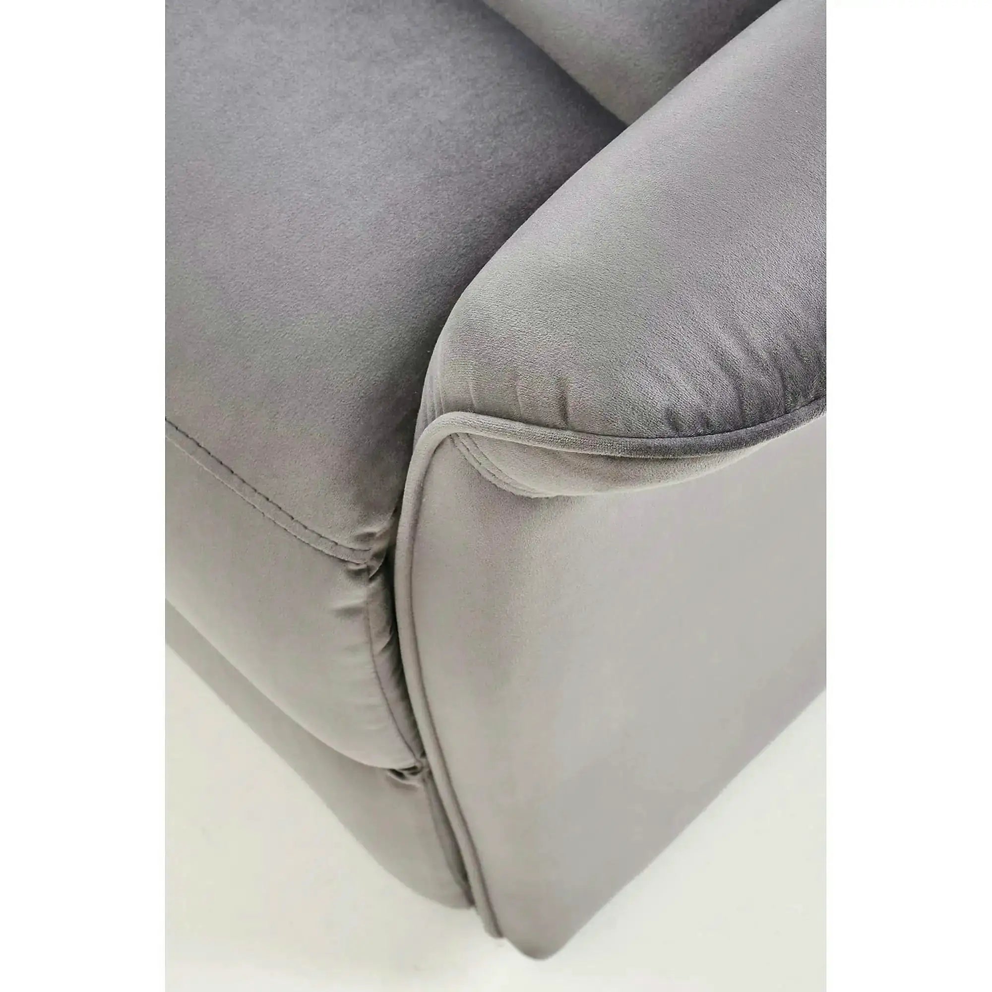Fotoliu rabatabil SEMIR 2, stofa catifelata gri - Bluvel 14, 80x108/90x90/160 cm