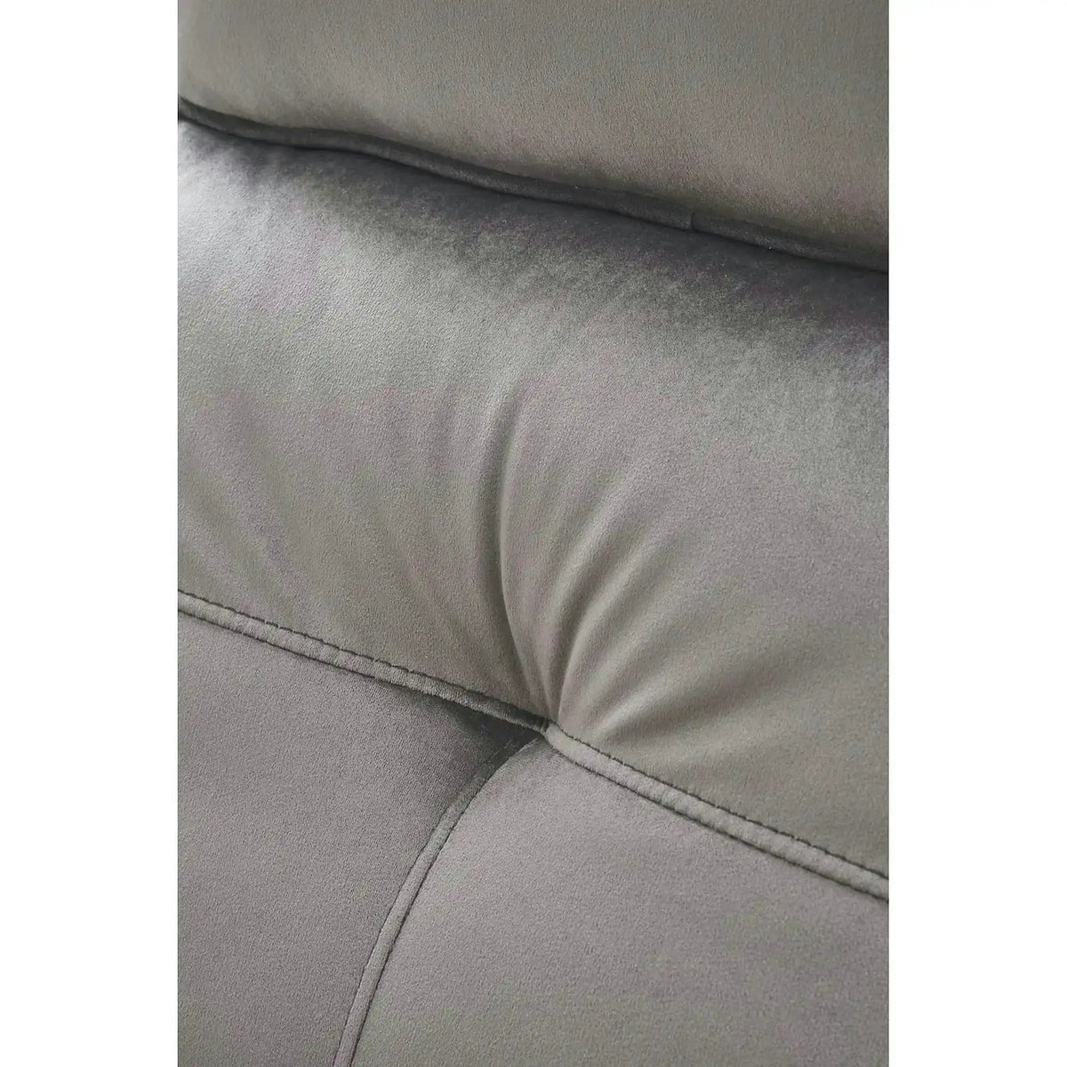 Fotoliu rabatabil SEMIR 2, stofa catifelata gri - Bluvel 14, 80x108/90x90/160 cm
