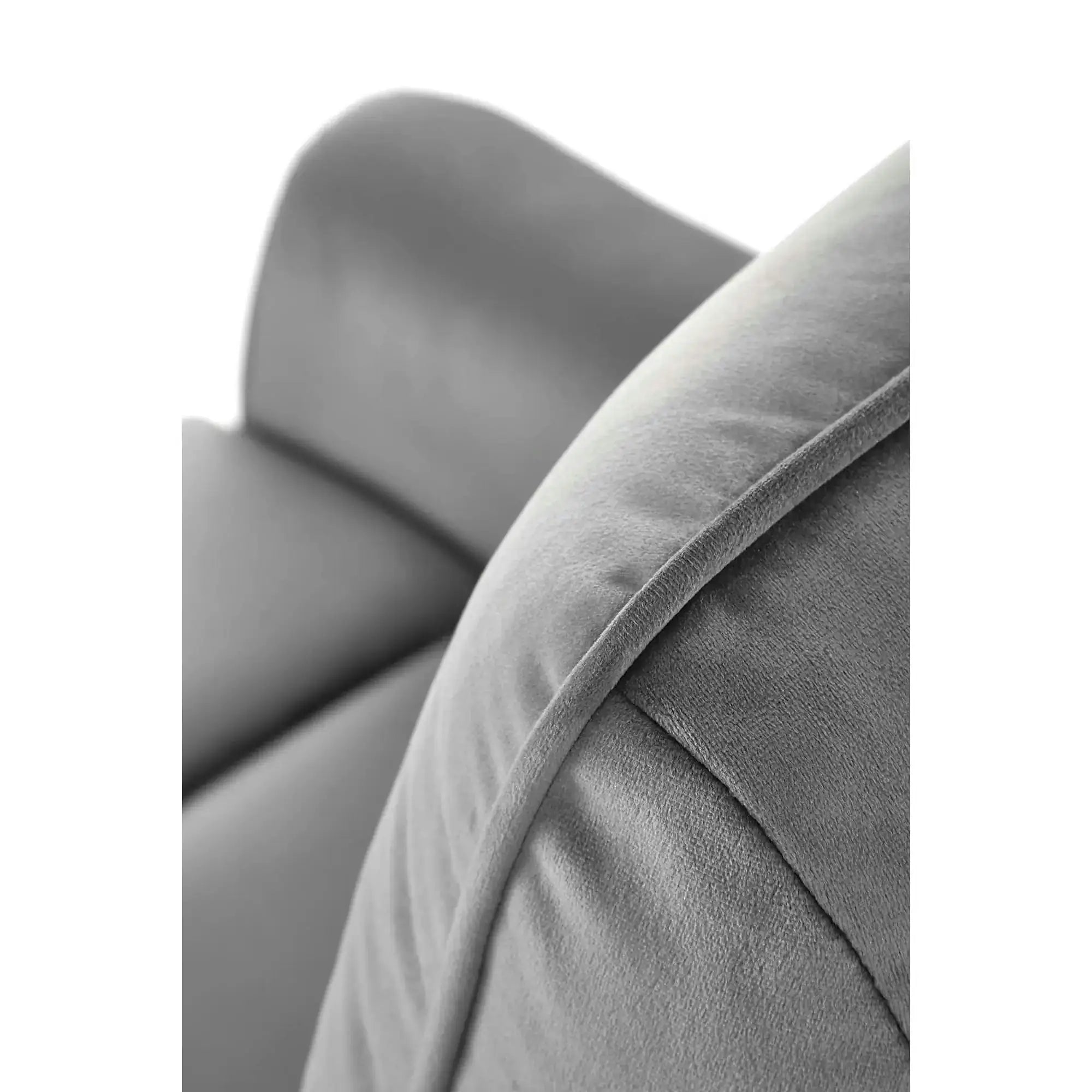 Fotoliu rabatabil SEMIR, gri/negru, stofa catifelata/metal, 80x90/170x92/108 cm