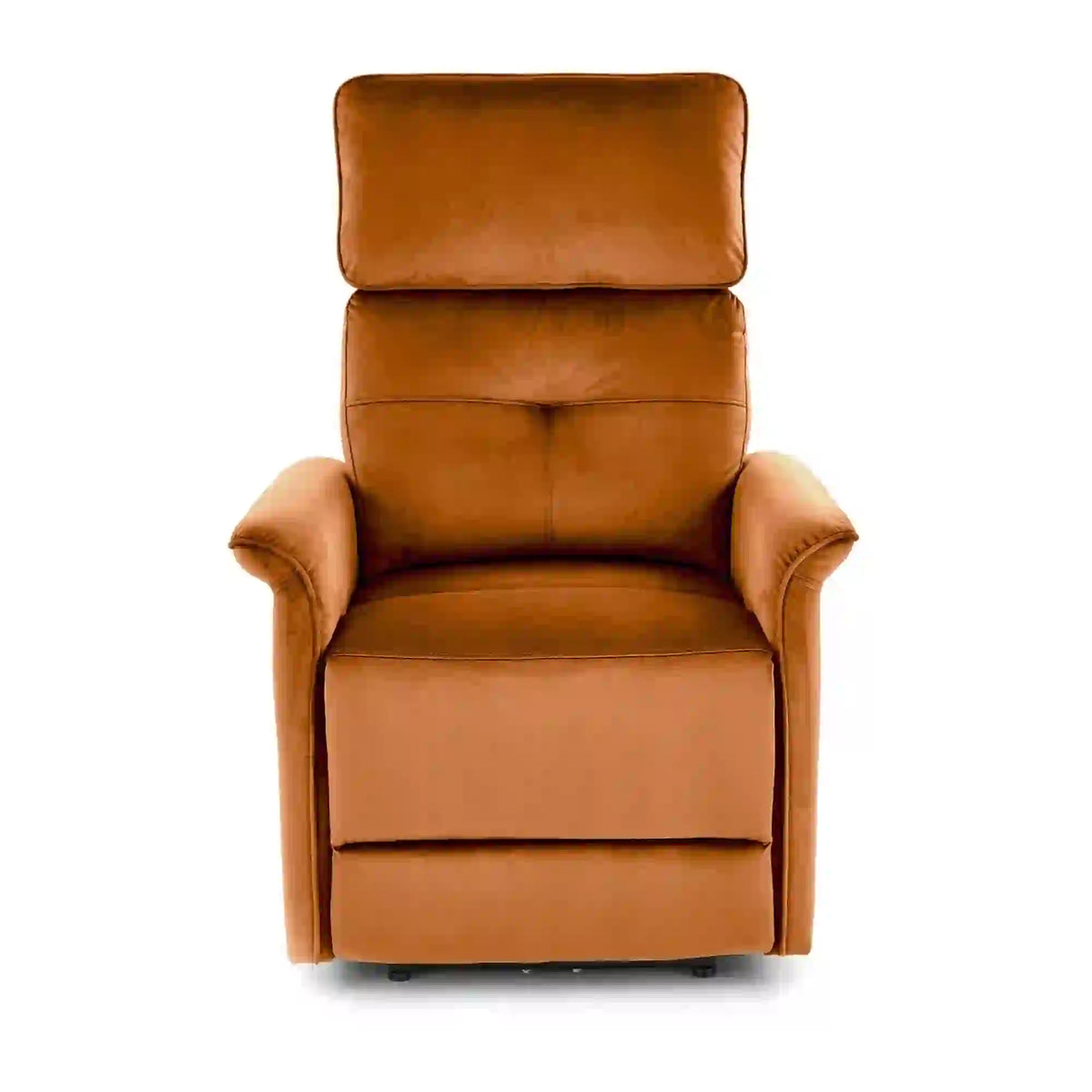 Fotoliu rabatabil SEMIR, stofa catifelata scortisoara - Bluvel 4215, 80x90/170x92/108 cm