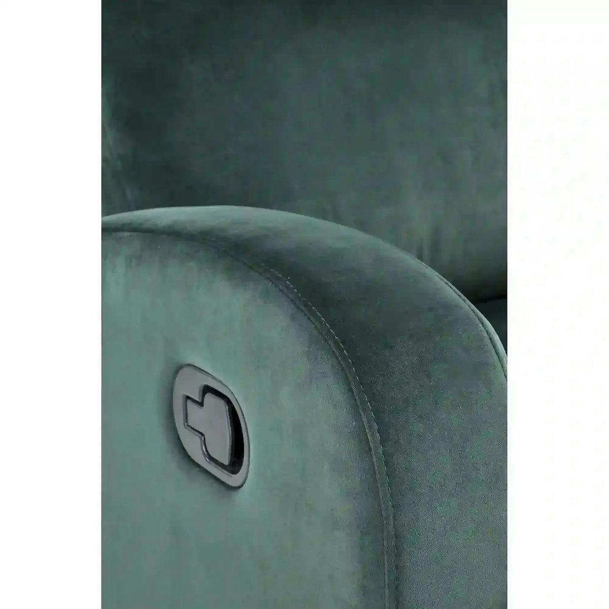 Fotoliu rabatabil WONDER, verde inchis/negru, stofa catifelata/metal, 75x95/140x90/98 cm
