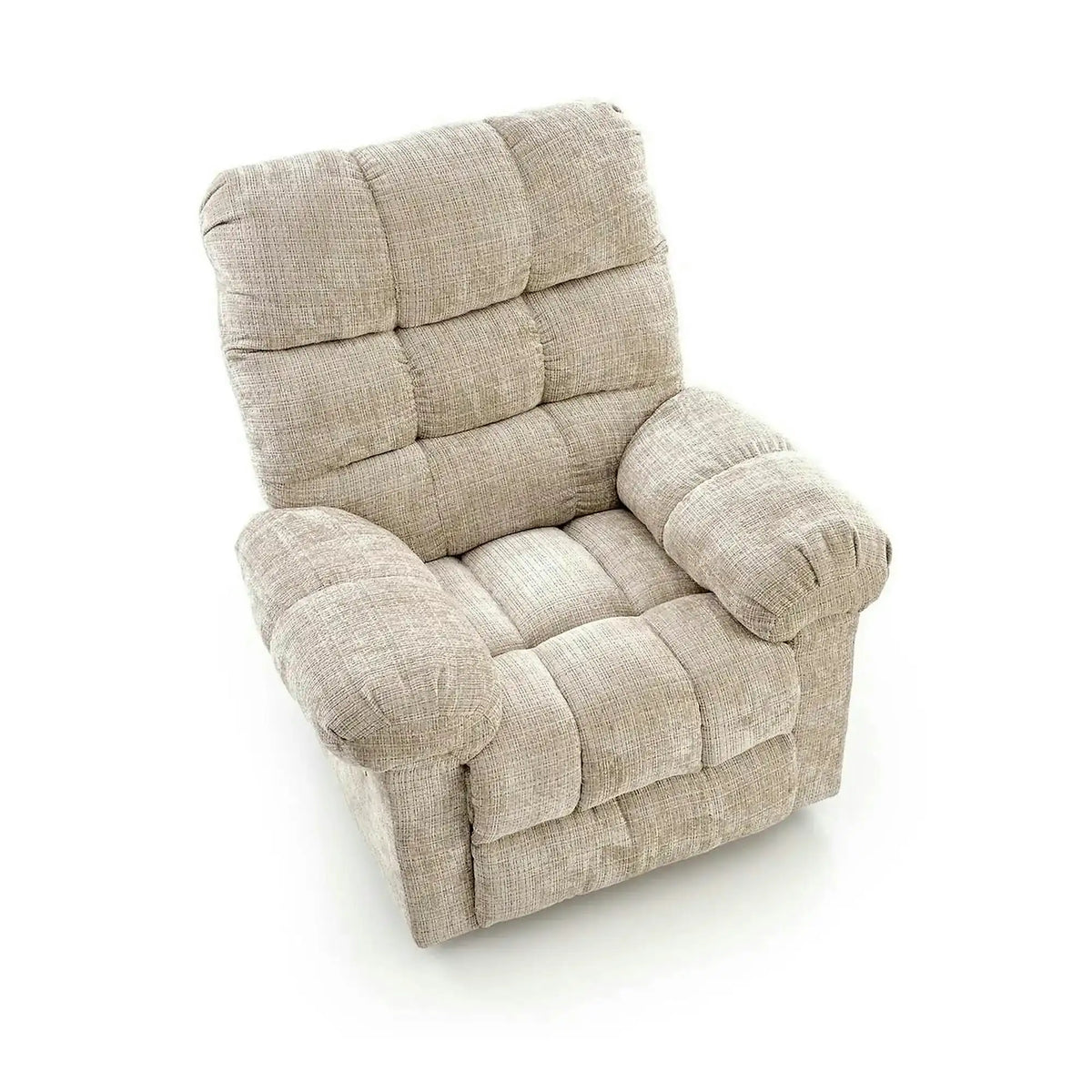 Fotoliu recliner AMORE, bej, stofa, 105x100x86 cm