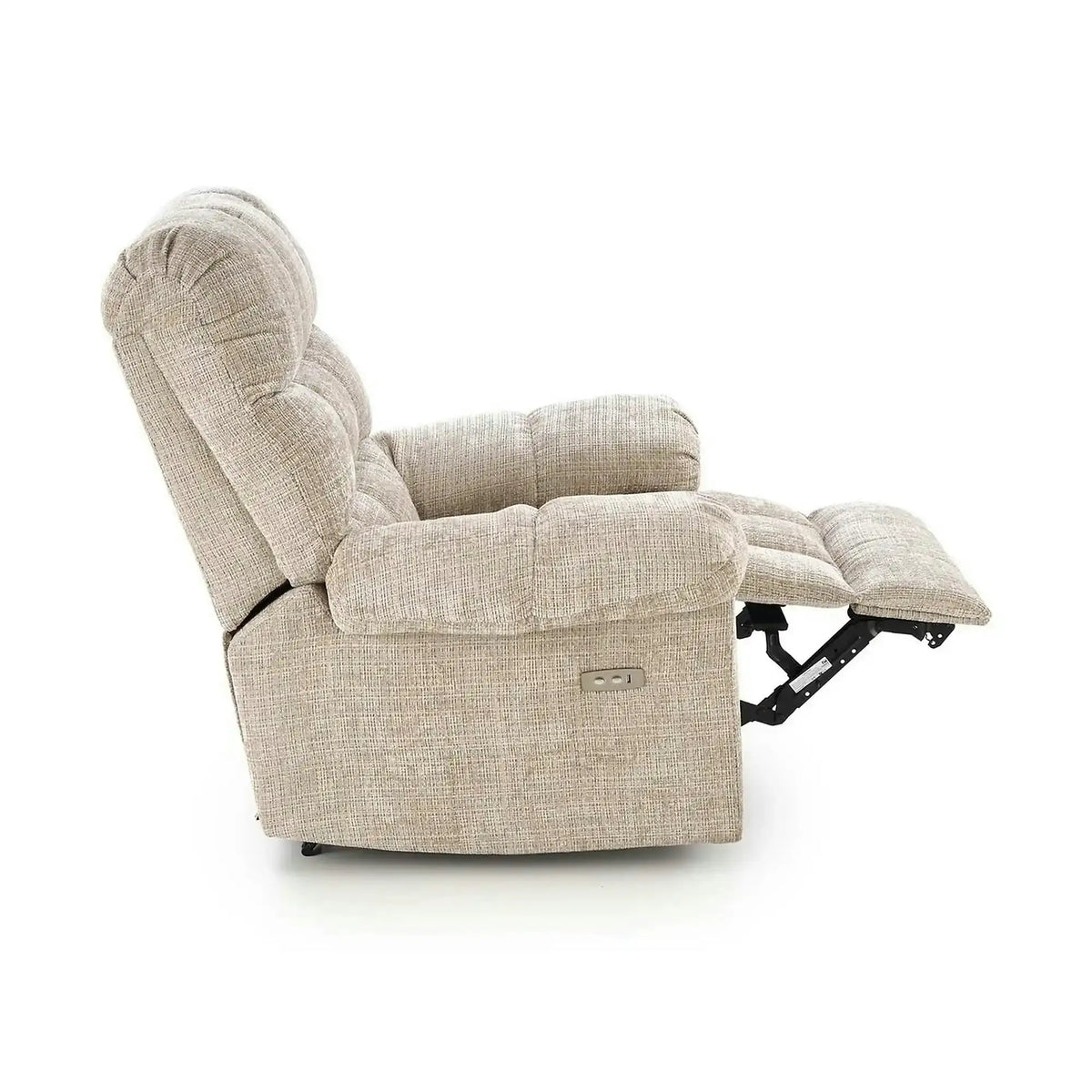 Fotoliu recliner AMORE, bej, stofa, 105x100x86 cm