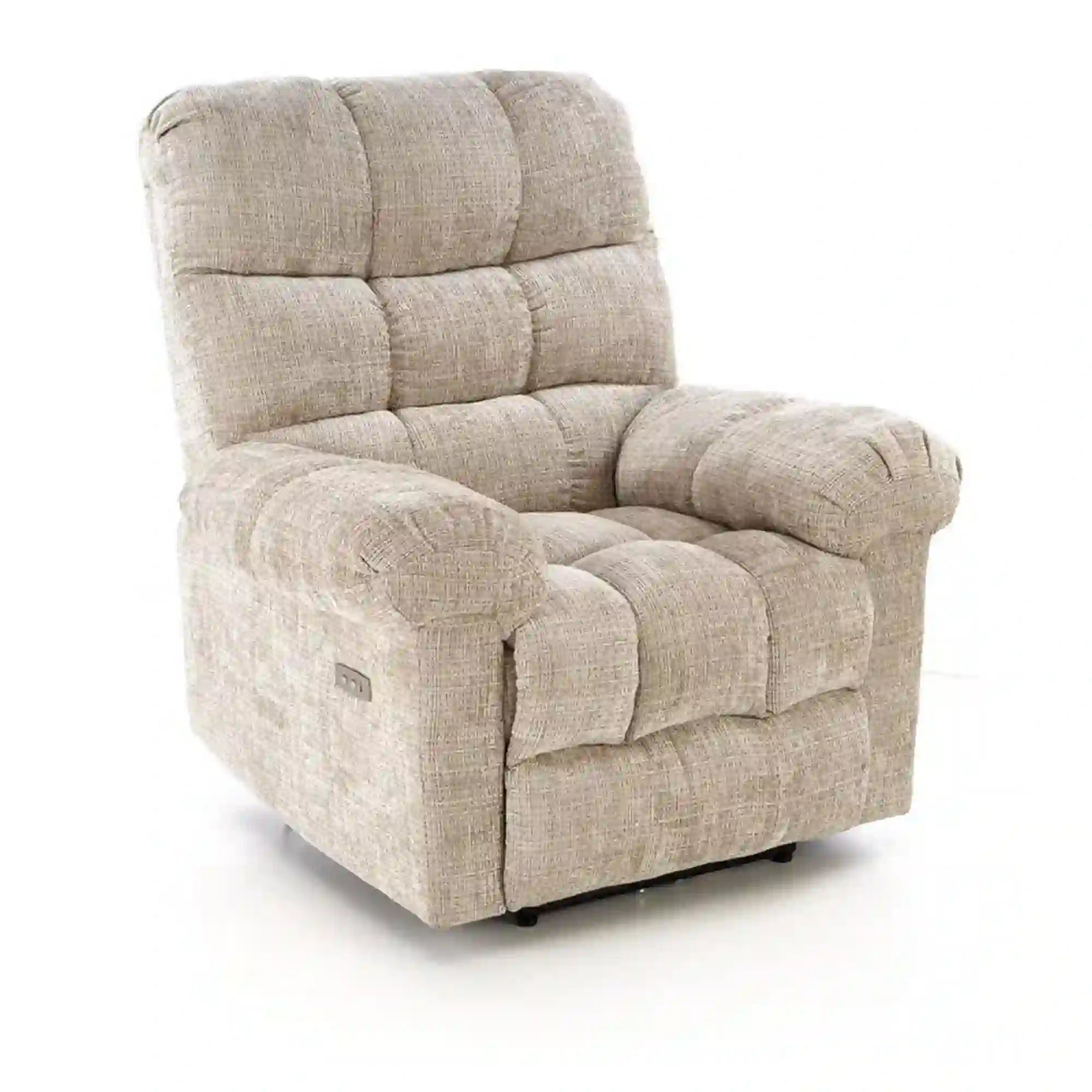 Fotoliu recliner AMORE, bej, stofa, 105x100x86 cm