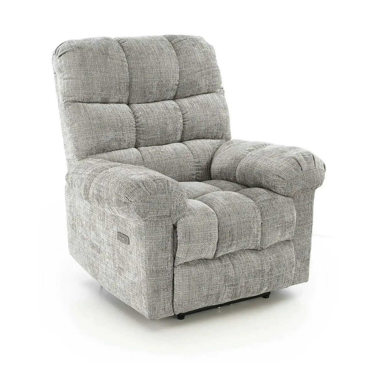 Fotoliu recliner AMORE, gri, stofa, 105x100x86 cm