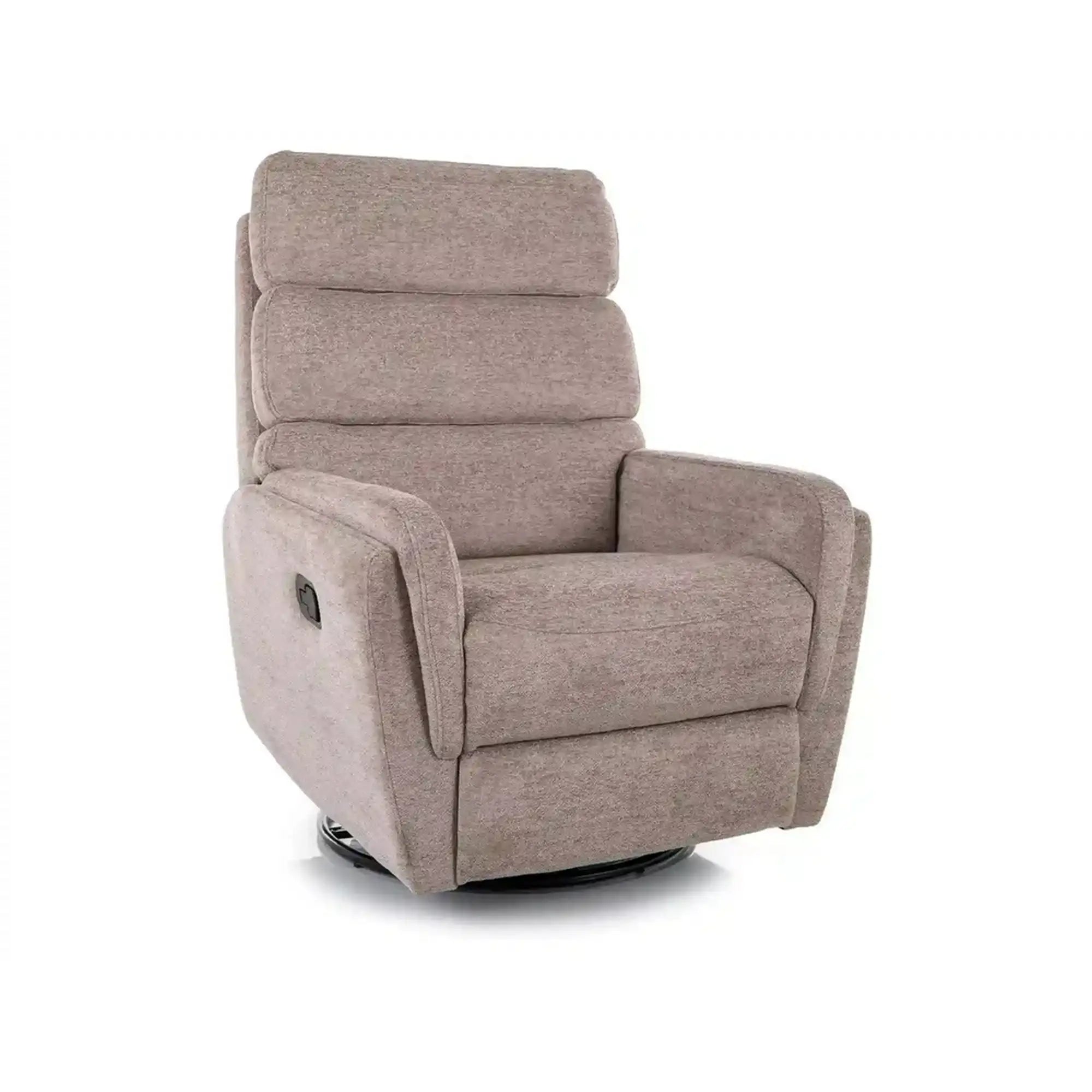 Fotoliu recliner ARGOS, stofa clasica bej inchis - Raven 30, 78x84/162x107 cm