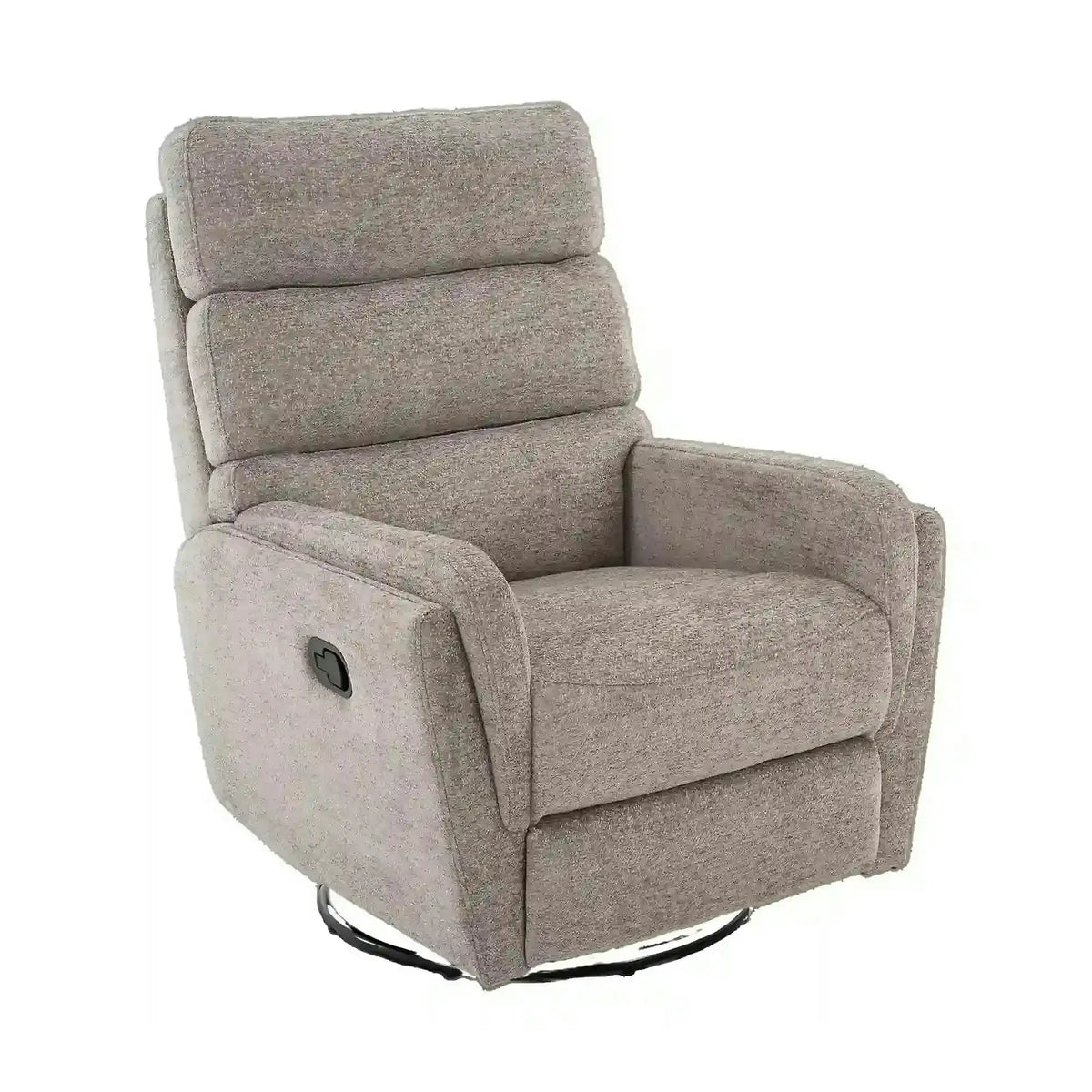 Fotoliu recliner ARGOS, stofa clasica gri - Raven 07, 78x84/162x107 cm