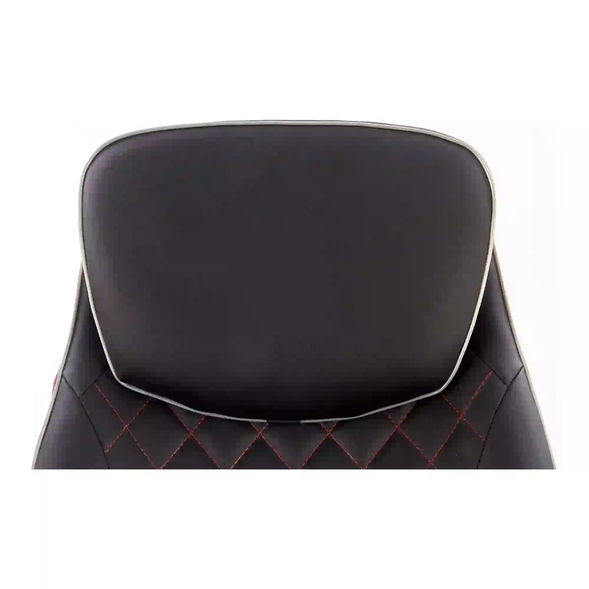 Fotoliu recliner CAMARO, negru/rosu, piele ecologica/otel, 77x72/146x86/112 cm