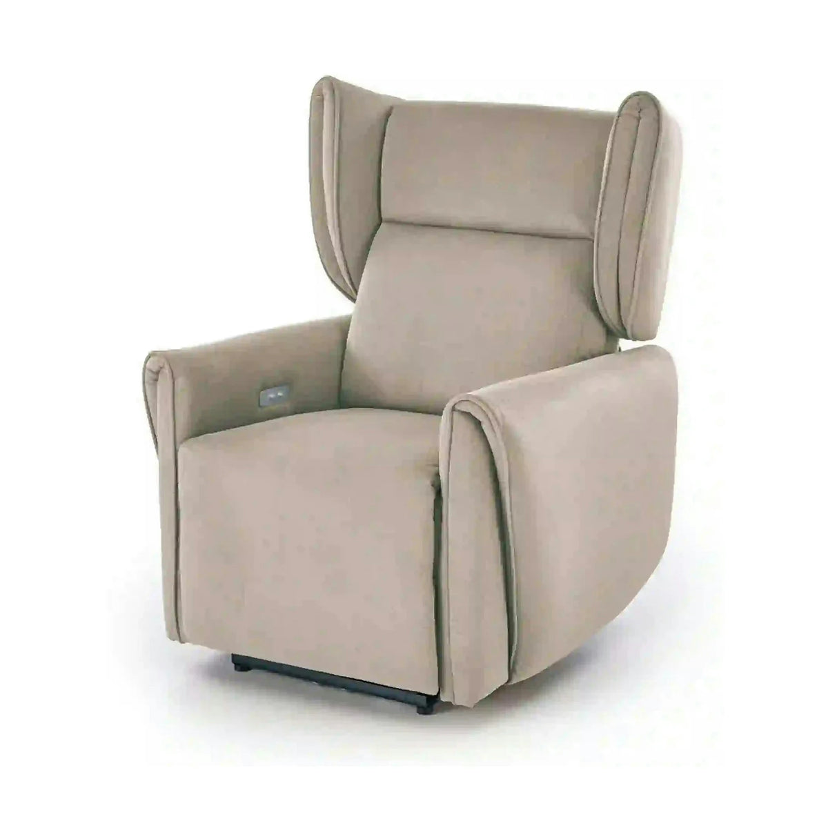 Fotoliu recliner GELATO, bej, stofa clasica, 83x91/161x95/109 cm