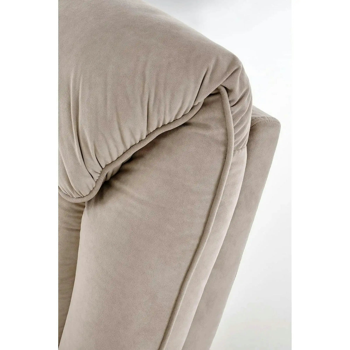 Fotoliu recliner HORTON, stofa catifelata bej - Mavel 38, 80x97/158x90/105 cm