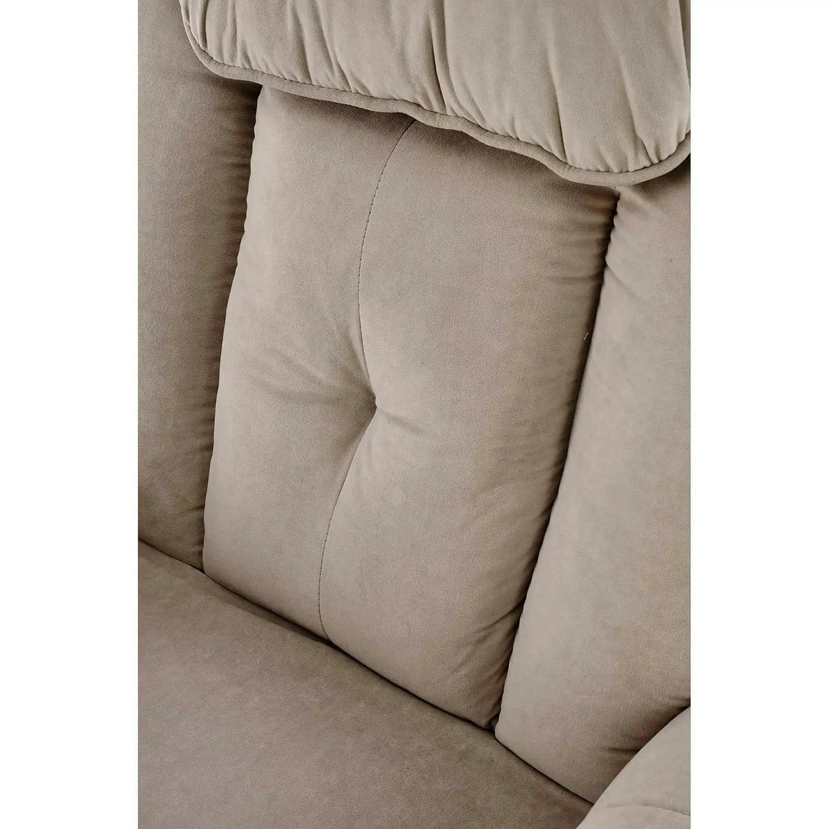 Fotoliu recliner HORTON, stofa catifelata bej - Mavel 38, 80x97/158x90/105 cm