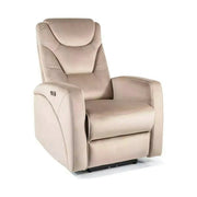 Fotoliu recliner KRONOS, stofa catifelata bej- Bluvel 40, 79x94/160x107 cm