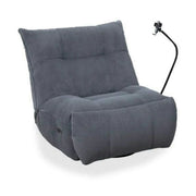 Fotoliu recliner MARCUS, gri/negru, stofa clasica/metal, 84x104x94 cm