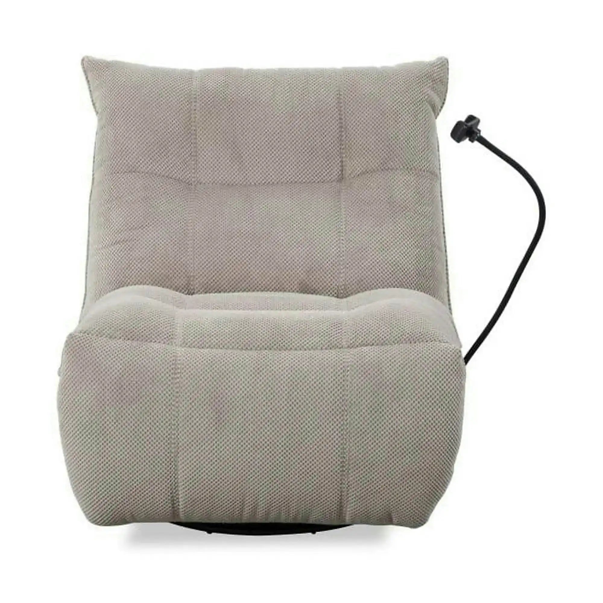 Fotoliu recliner MARCUS, maro deschis/negru, stofa clasica/metal, 84x104x94 cm