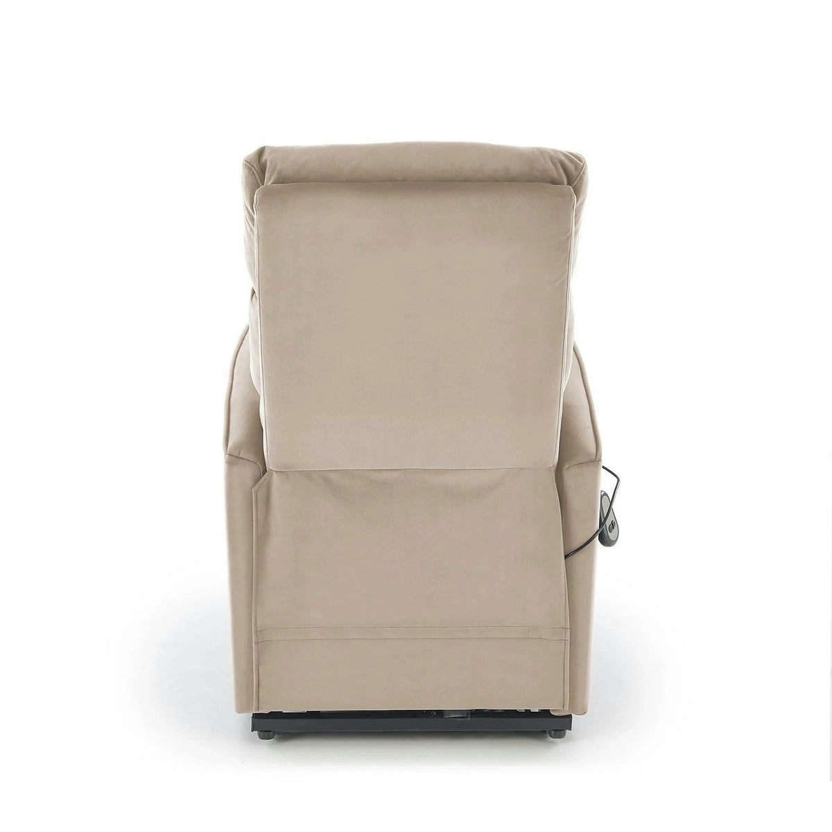 Fotoliu recliner MARONI, stofa catifelata bej - Bluvel 40, 62x92/165x103/84 cm