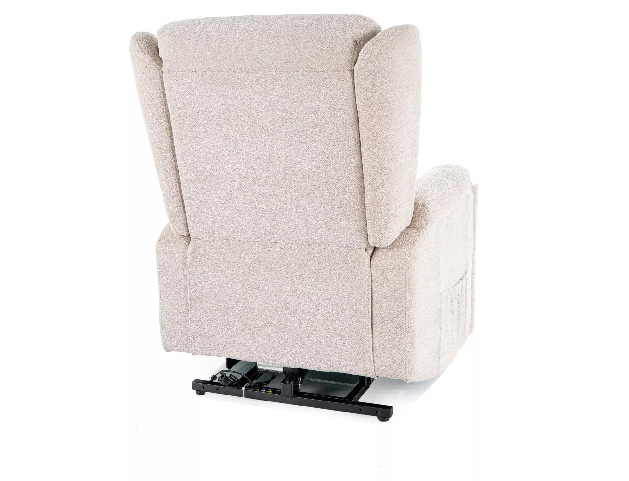 Fotoliu recliner MINOS, stofa clasica bej - Raven 24, 78x87/162x107 cm