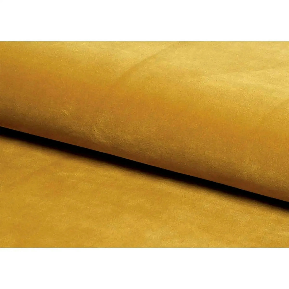 Fotoliu recliner NEPTUN, galben, stofa catifelata/metal, 76x94/160x96 cm