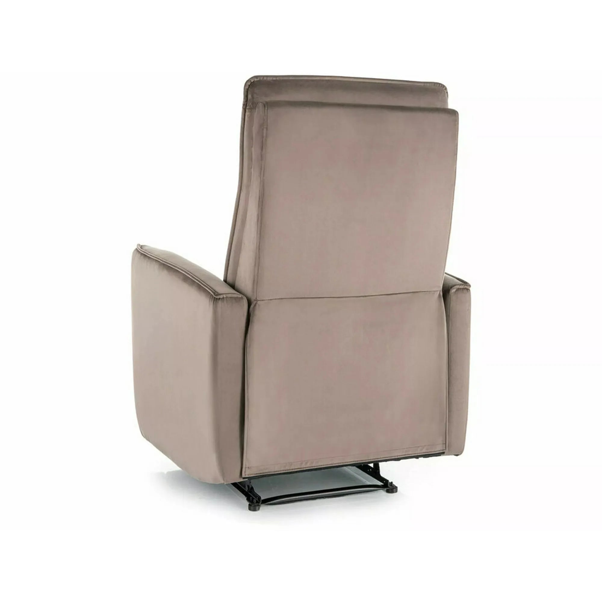 Fotoliu recliner NIKOS, stofa catifelata cappuccino - Bluvel 38, 72x86/159x105 cm