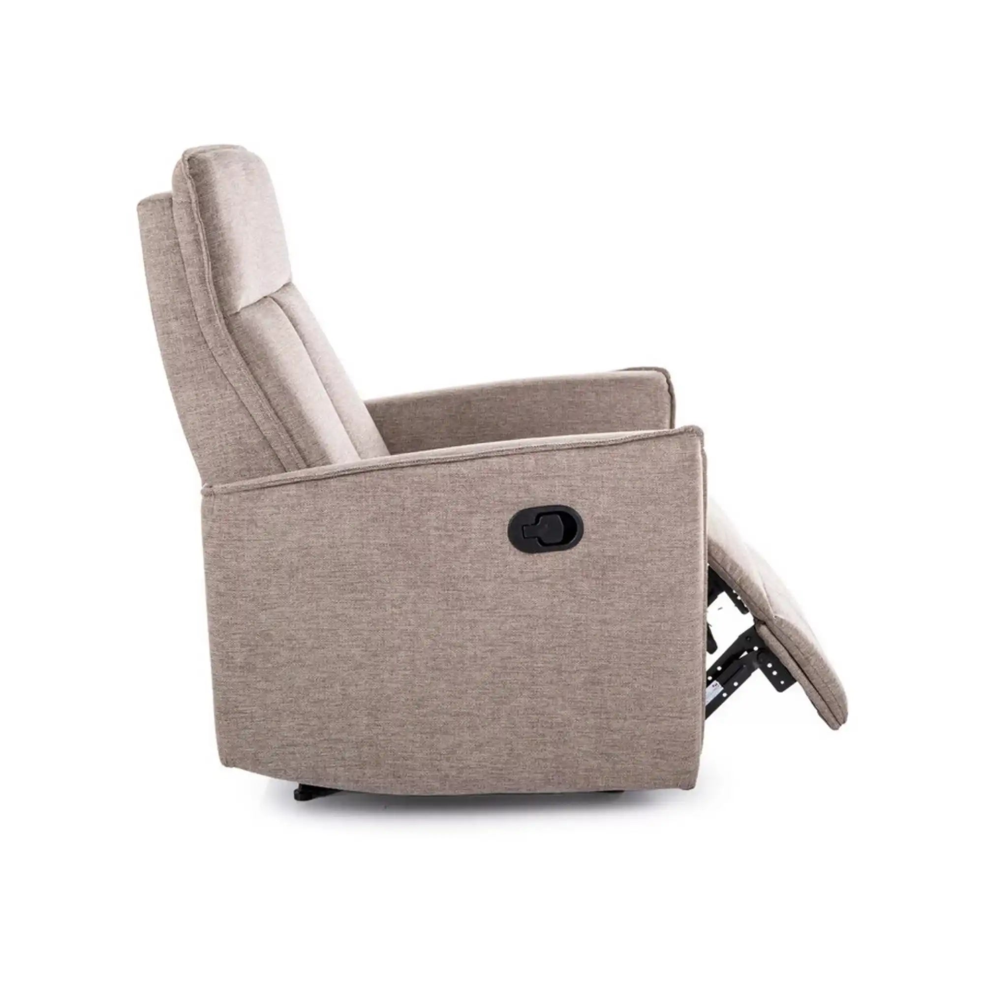 Fotoliu recliner NIKOS, stofa clasica bej - Brego 34, 72x86/159x105 cm