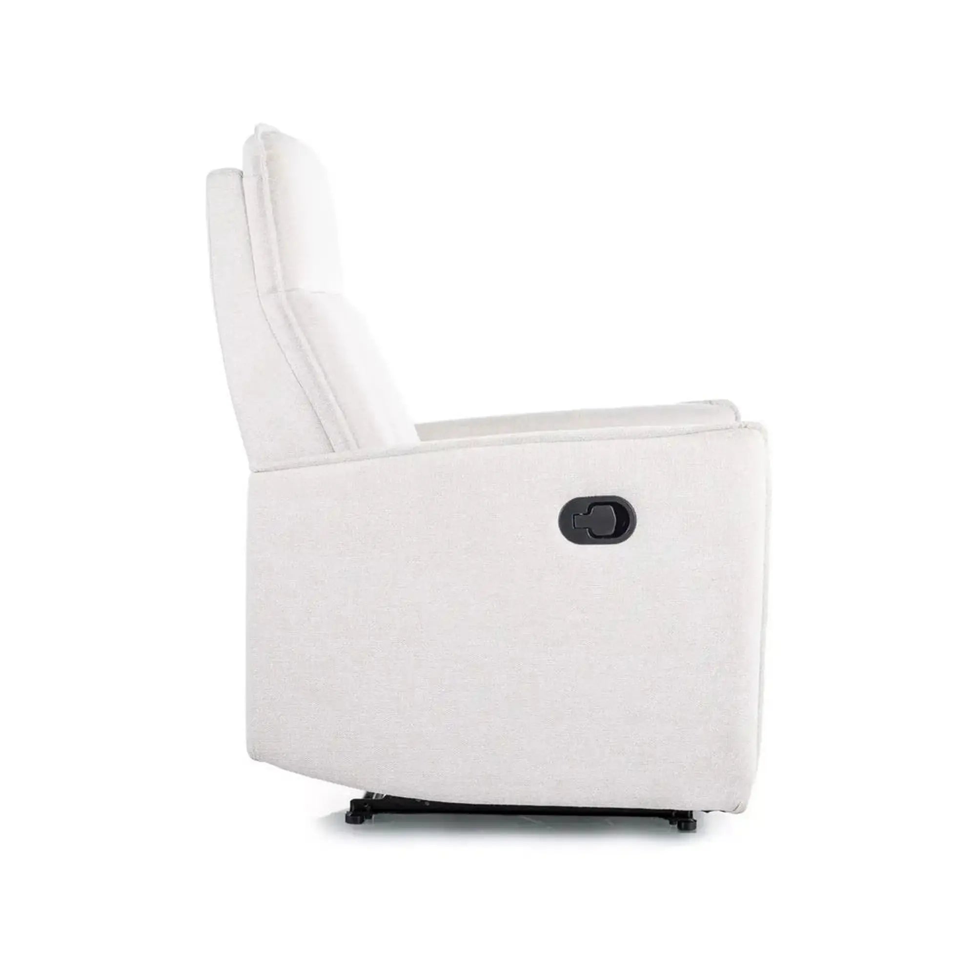 Fotoliu recliner NIKOS, stofa clasica bej deschis - Brego 22, 72x86/159x105 cm