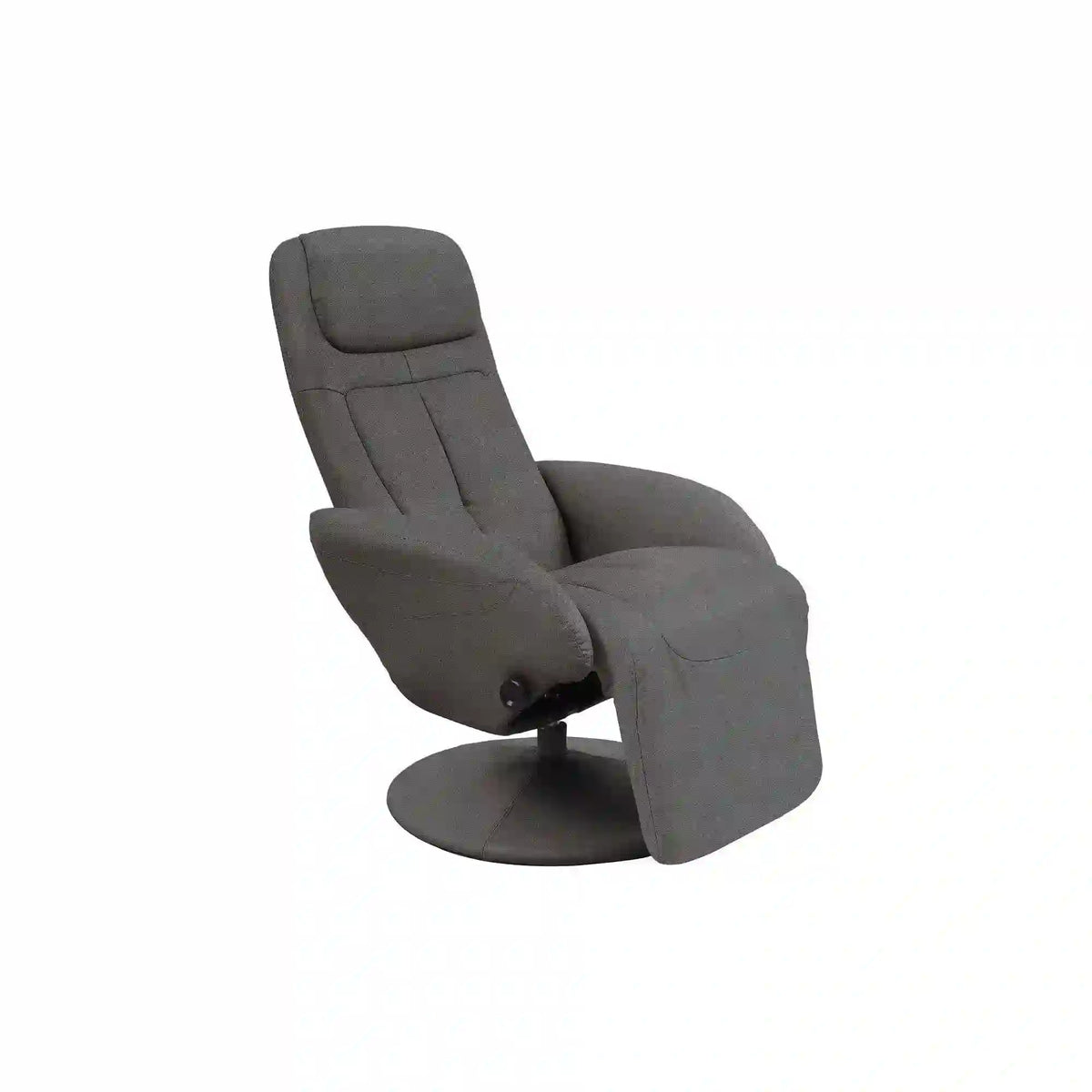 Fotoliu recliner OPTIMA 2, gri, stofa/PVC, 77x80/139x84/101 cm
