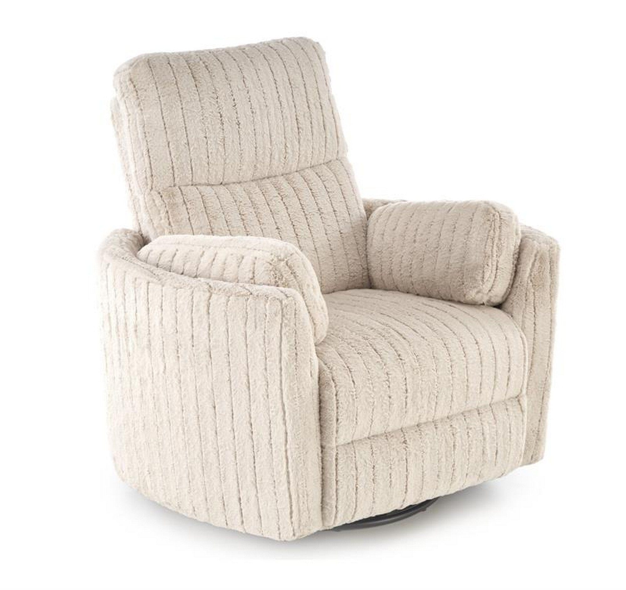 Fotoliu recliner PEGAS, stofa bej, 110x100/170x108/81 cm