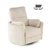 Fotoliu recliner PEGAS, stofa bej, 110x100/170x108/81 cm