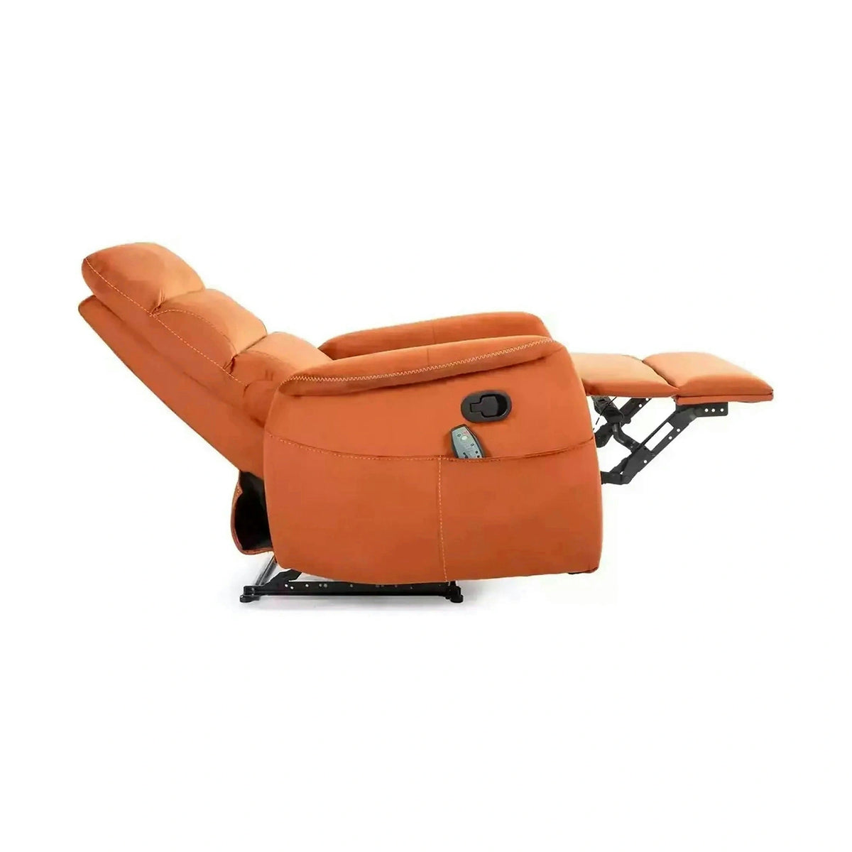 Fotoliu recliner SOLON M, stofa catifelata scortisoara - Bluvel 4215, 74x86/162x106 cm