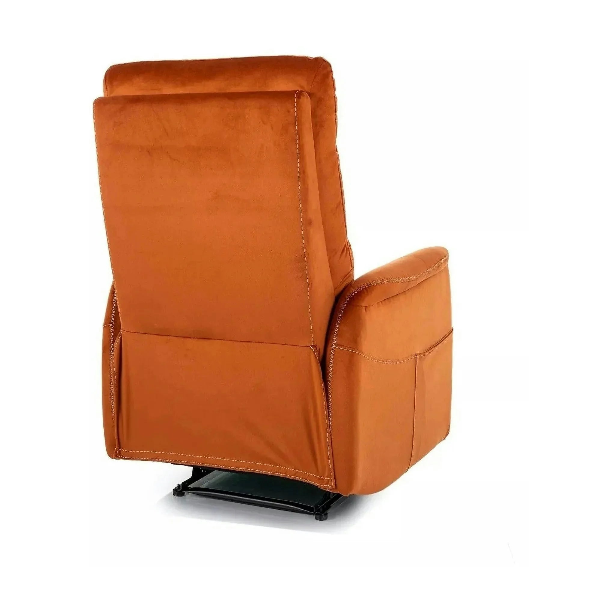 Fotoliu recliner SOLON M, stofa catifelata scortisoara - Bluvel 4215, 74x86/162x106 cm