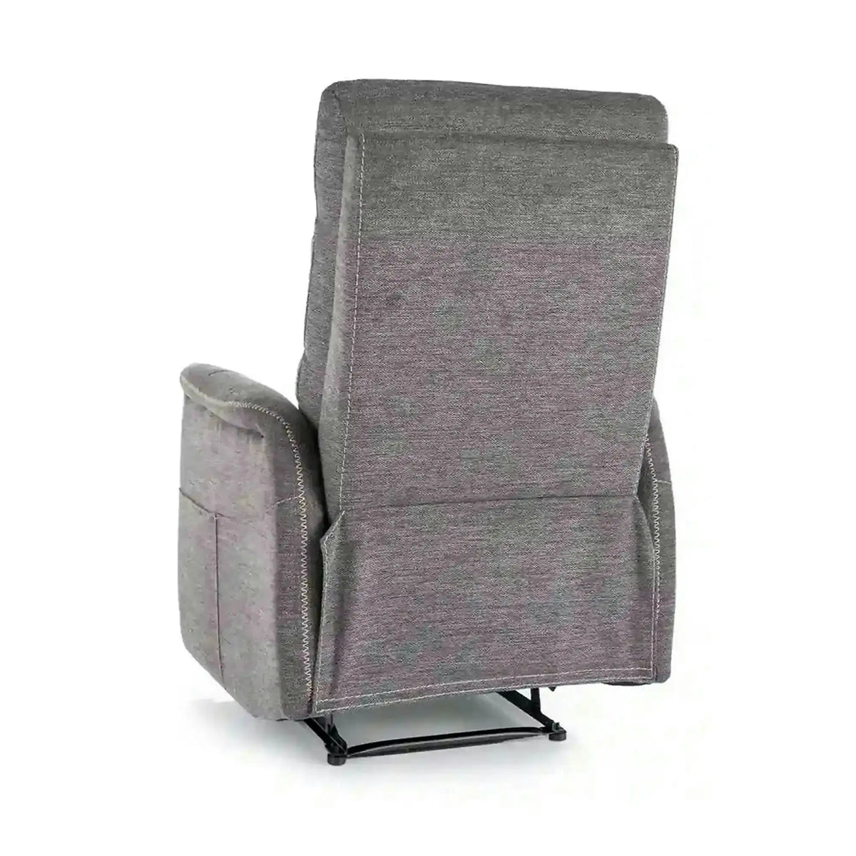 Fotoliu recliner SOLON M, stofa clasica gri inchis - Brego 18, 74x86/162x106 cm