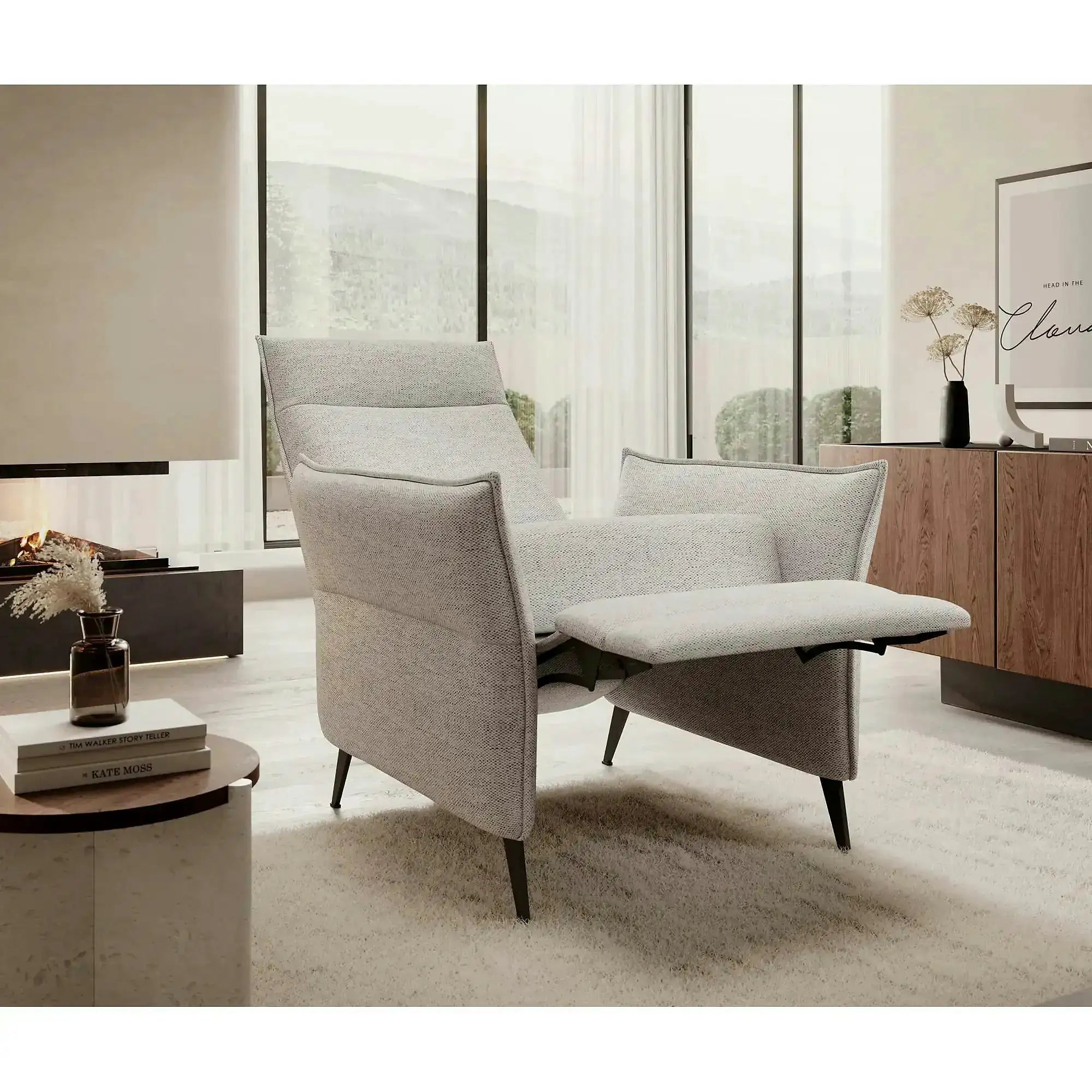 Fotoliu recliner XAVI, personalizabil, 79x88/158x105 cm