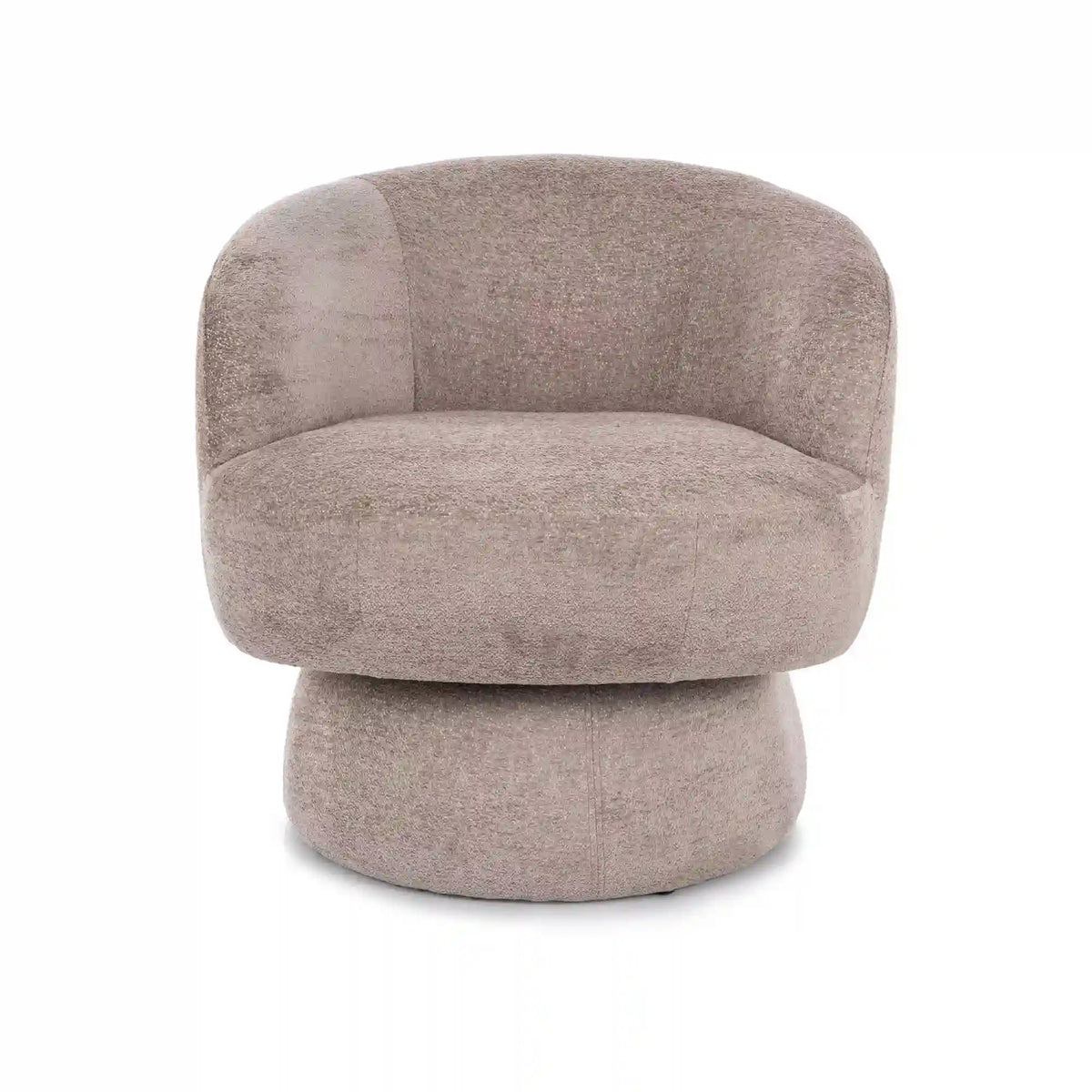 Fotoliu rotativ COSMIC, stofa clasica bej inchis - Raven 30, 68x75x70 cm