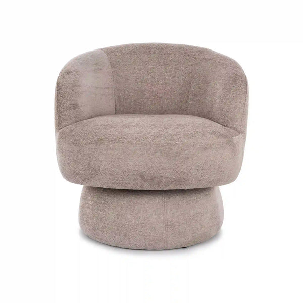 Fotoliu rotativ COSMIC, stofa clasica bej inchis - Raven 30, 68x75x70 cm