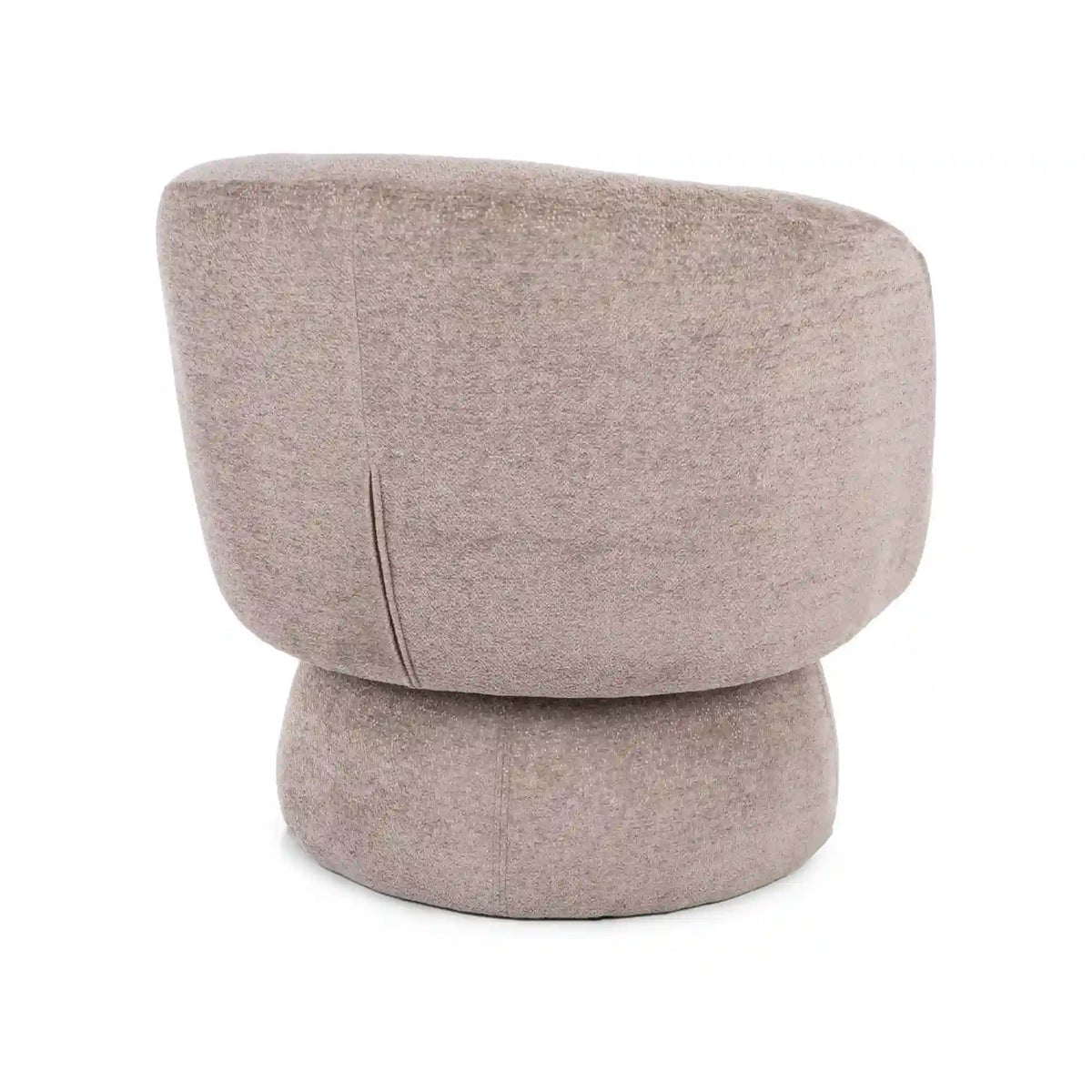 Fotoliu rotativ COSMIC, stofa clasica bej inchis - Raven 30, 68x75x70 cm