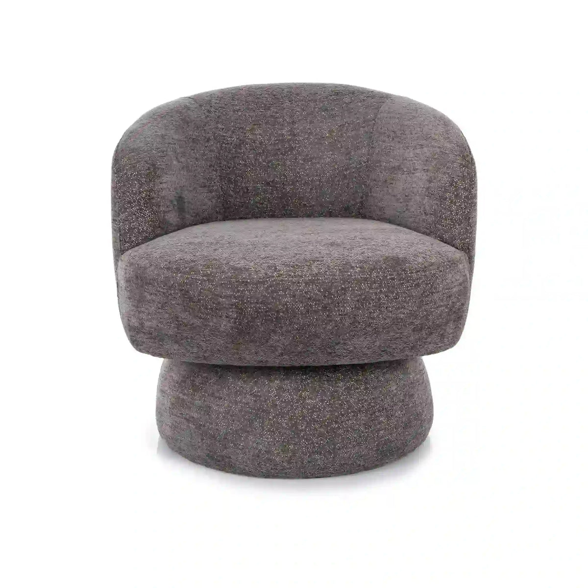 Fotoliu rotativ COSMIC, stofa clasica gri - Raven 13, 68x75x70 cm