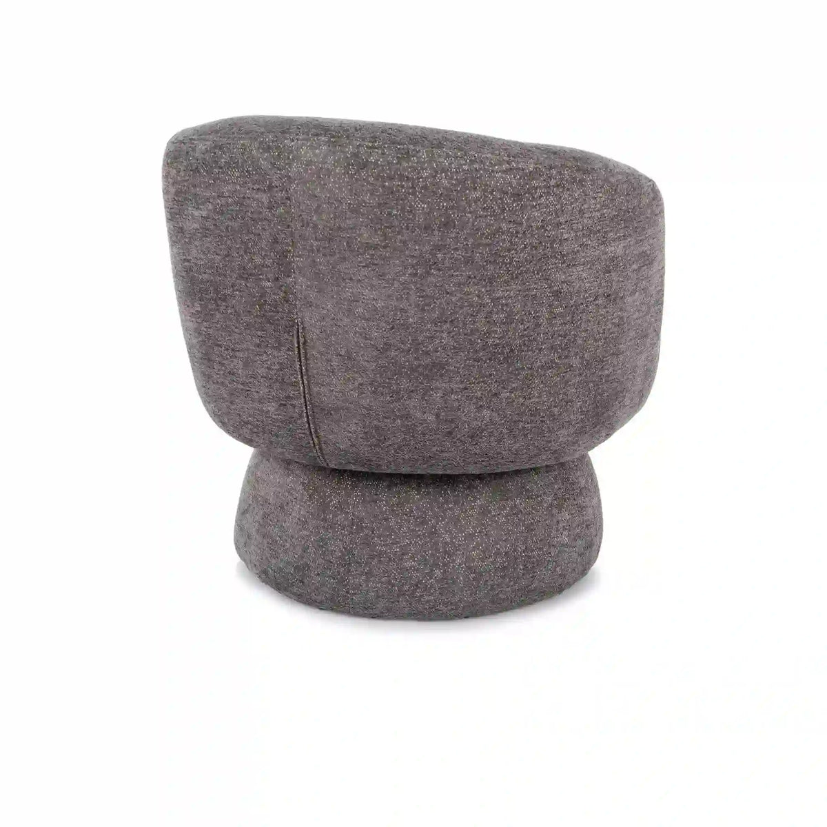 Fotoliu rotativ COSMIC, stofa clasica gri - Raven 13, 68x75x70 cm