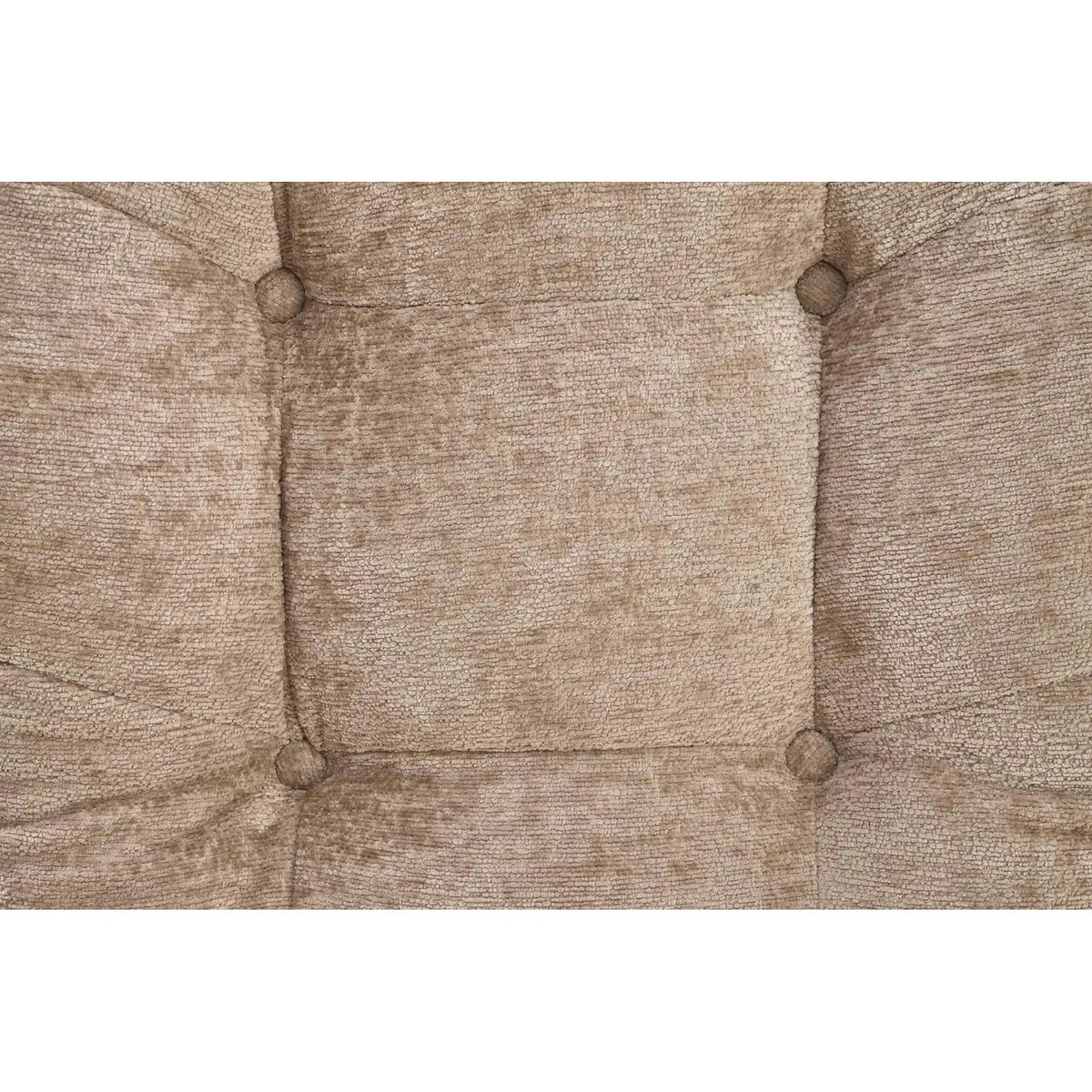 Fotoliu rotativ cu taburet PESTO, bej/negru, stofa clasica/metal, 76x92x96 cm