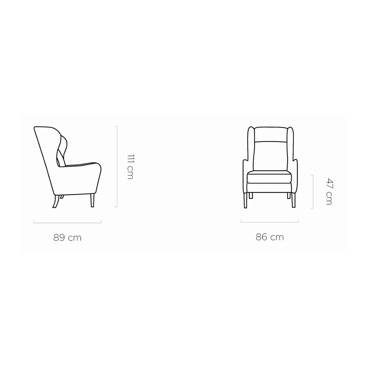 Fotoliu TACO, stofa clasica bej - Letto 11, 86x89x111 cm